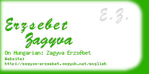 erzsebet zagyva business card